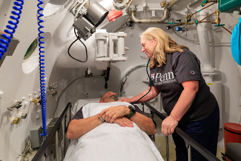 hands on care inside the chamber